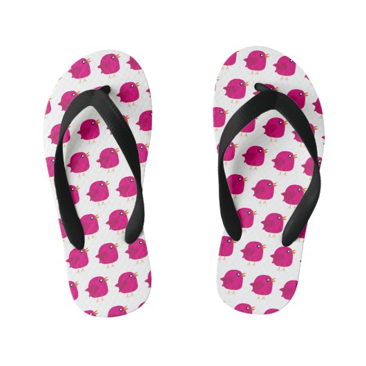 Moppige vogeltje voor kinderen kinder teenslippers (Voetbed)