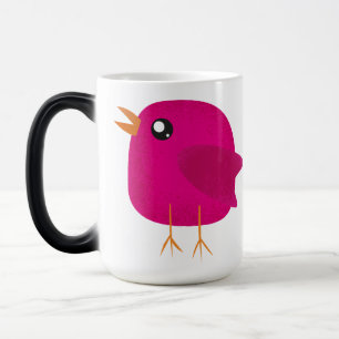 Moppige vogeltje voor kinderen magische mok