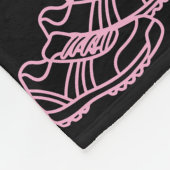 Moppige Volleybal Doodle Tekening Aangepaste Kleur Fleece Deken (Hoek)