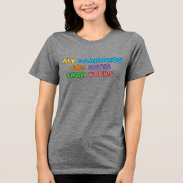 Moppigere Kleinkinderen Dames Tri-Blend T- Shirt