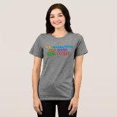 Moppigere Kleinkinderen Dames Tri-Blend T- Shirt (Voorkant volledig)