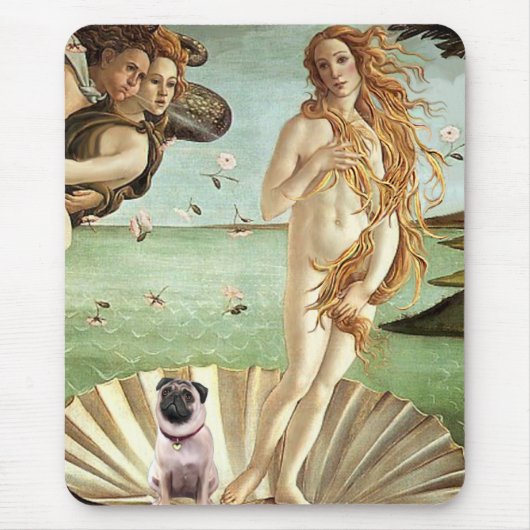 Mops 1 - Geboorte van Venus Muismat (Voorkant)