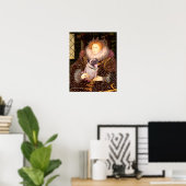 Mops 2 (vos) - Koningin Poster (Thuiskantoor)