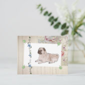  Mops Briefkaart (Staand voorkant)