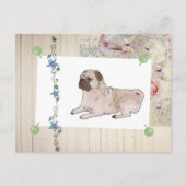  Mops Briefkaart (Voorkant)