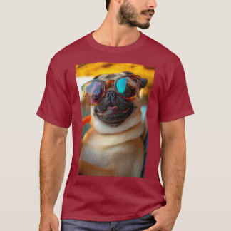 Mops - Coolness auf vier Pfoten T-shirt
