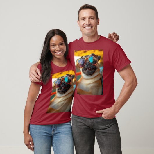 Mops - Coolness auf vier Pfoten T-shirt (Unisex)