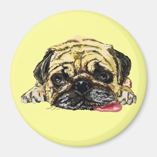 Mops Dog Magnet Pets (Voorkant)