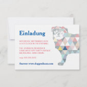 Mops Einladungen Kaart (Achterkant)
