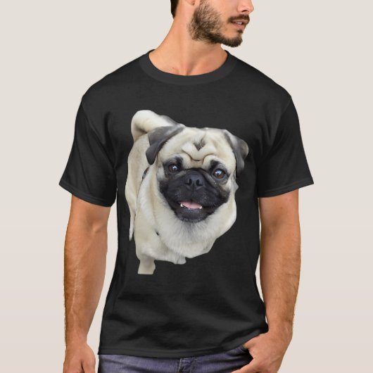 Mops Hond T-shirt (Voorkant)