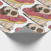 Mops in Donut Cadeaupapier (Hoek)