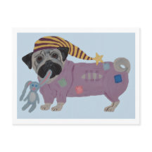 Mops in pyjama's