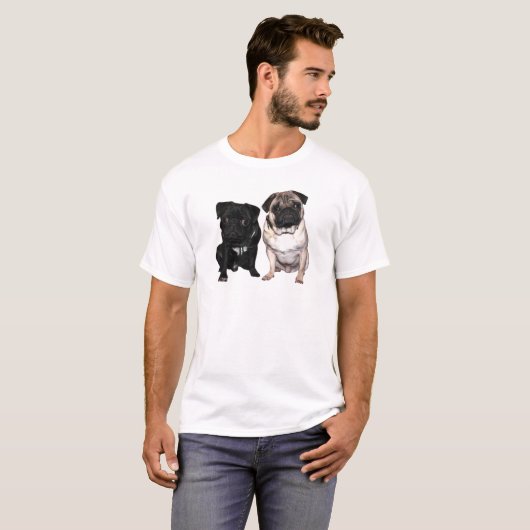 Mops Jack und Richi T-shirt (Voorkant volledig)