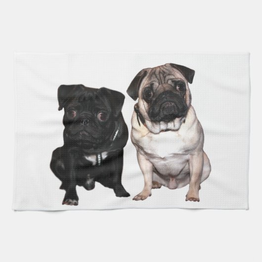Mops Jack und Richi Theedoek (Horizontaal)
