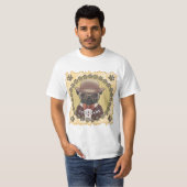 Mops met een Bril T-shirt (Voorkant volledig)