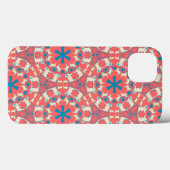 Mops Muster auf korall Case-Mate iPhone Case (Achterkant (horizontaal))