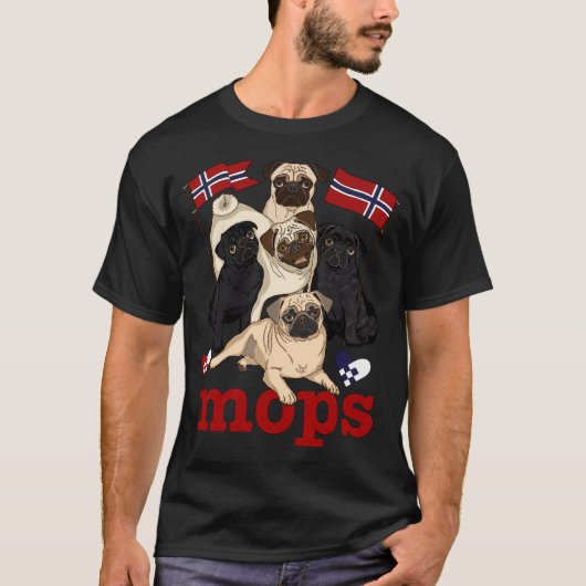 MOPS! (Noorse versie!) T-shirt (Voorkant)