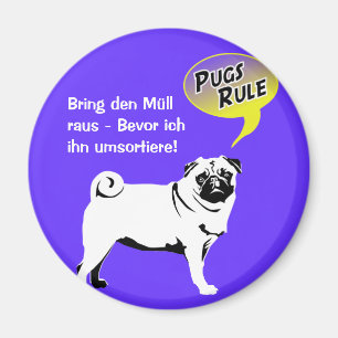 Mops regels magneet