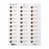 Mops Retouradreslabels Etiket (Full Sheet)