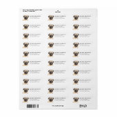 Mops Retouradreslabels Etiket (Full Sheet)