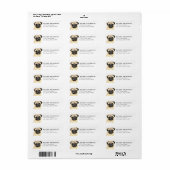 Mops Retouradreslabels Etiket (Full Sheet)