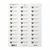 Mops Retouradreslabels Etiket (Full Sheet)