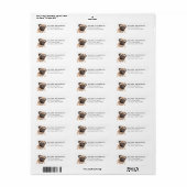 Mops Retouradreslabels Etiket (Full Sheet)