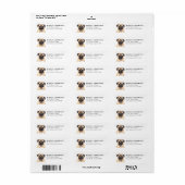 Mops Retouradreslabels Etiket (Full Sheet)