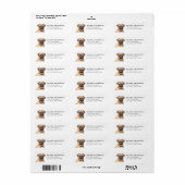 Mops Retouradreslabels Etiket (Full Sheet)