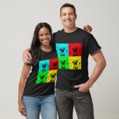 Mops schetsboek 5 POP ART T-shirt (Unisex)