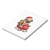 Mops slee rit notitieblok (Linkerzijde)