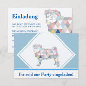 Mops Uitnodigingen (Voorkant / Achterkant)