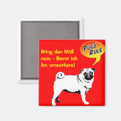 Mops wetten / Magneet (Voorkant / Achterkant)