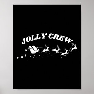 Mopset Kersttrui met Rendieren en slee  Poster