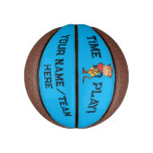 Mopshagedis Cartoon Kids Basketbal Aangepaste Naam (Verticaal)