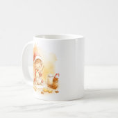 Mopshagedis Kerstmok Wrap Koffiemok (Voorkant links)