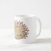 Mopshagedis met blad koffiemok (Voorkant rechts)