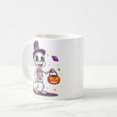 Mopshagedis met snoep Halloween mok (Voorkant links)
