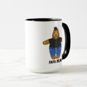 Mopshagedis Papa Beer Vaderdag Geschenk Speciale M Mok (Voorkant rechts)