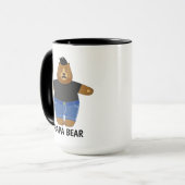 Mopshagedis Papa Beer Vaderdag Geschenk Speciale M Mok (Voorkant links)