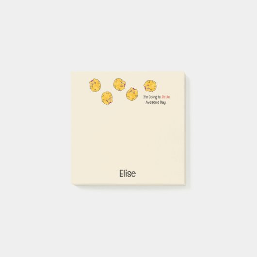 Mopshamster voor kinderen met een grappige uitdruk post-it® notes (Voorkant)