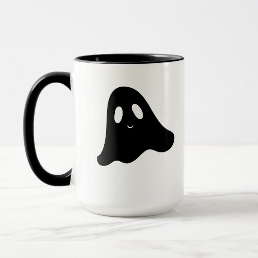 Mopshartelend spookseizoen spook Halloween mok (Links)
