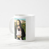 Mopshond 3 (vos) - Mona Lisa Koffiemok (Voorkant links)