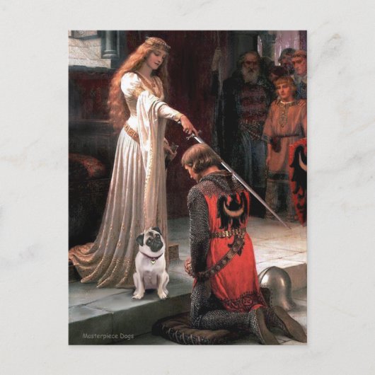 Mopshond 5 (vos) - De Erkentelijkheid Briefkaart (Voorkant)