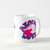 Mopshond Axolotl Salamander Koffiemok (Voorkant rechts)