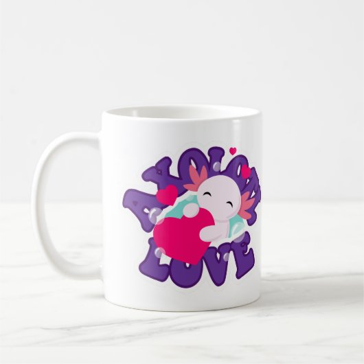 Mopshond Axolotl Salamander Koffiemok (Links)