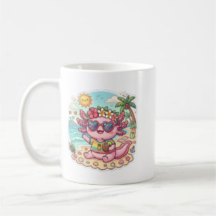 Mopshond Axolotl Zomer Vakantie Koffiemok