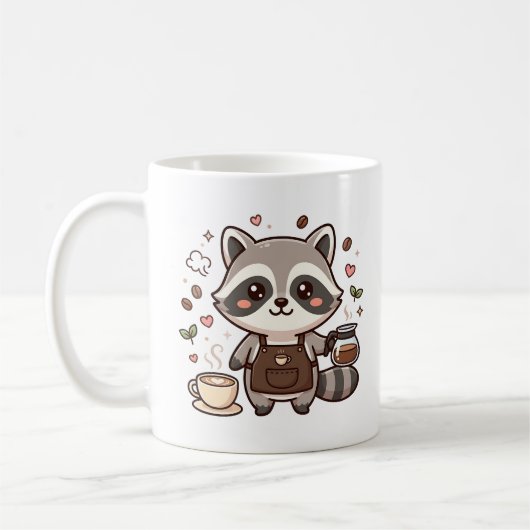 Mopshond Barista Koffiemok (Links)