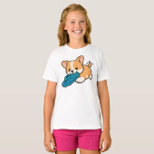 Mopshond Bijt Pantoffel T-shirt (Voorkant volledig)