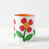 Mopshond bloem koffiemok mok (Midden)